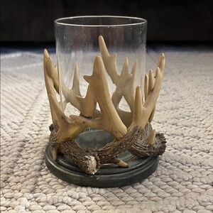 Rustic Antler Candle Holder
